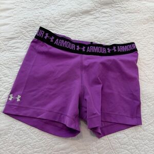 Under Armour Women's Vibrant Purple Athletic Shorts